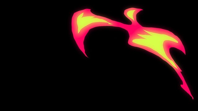 Anime Cartoon Fire Element Overlay