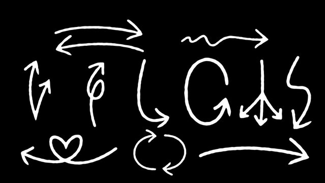 Hand Drawn Arrows Mega Scribble Bundle