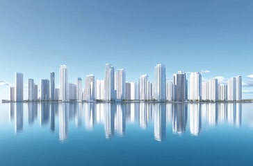 Fototapeta premium Miami Skyline Architectural Renderings