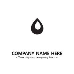 Water drop logo company design vector illustration