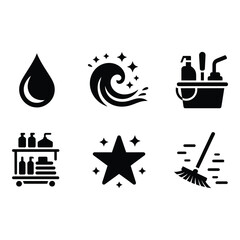 Sparkling home joy through cleaning with cleaning tools for a fresh revitalized bright home