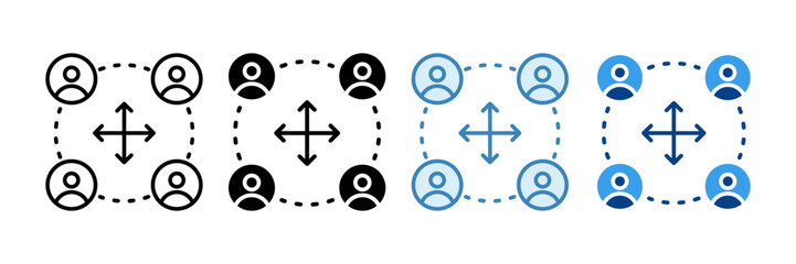 Cross Functional Icon Set Multiple Style Collection