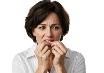 Overcome Anxiety Signs Symptoms  Effective Coping Strategies isolated on transparent background