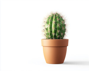 cactus in a pot isolated