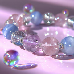 Rose crystal bracelet