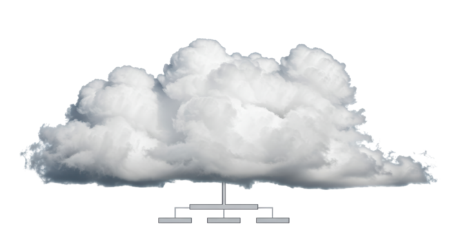 Isolated Cloud with Hierarchy Diagram for Cloud Computing