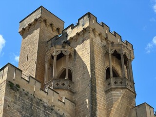 Palais Royal d'Olite vu de l'ext&eacute;rieur