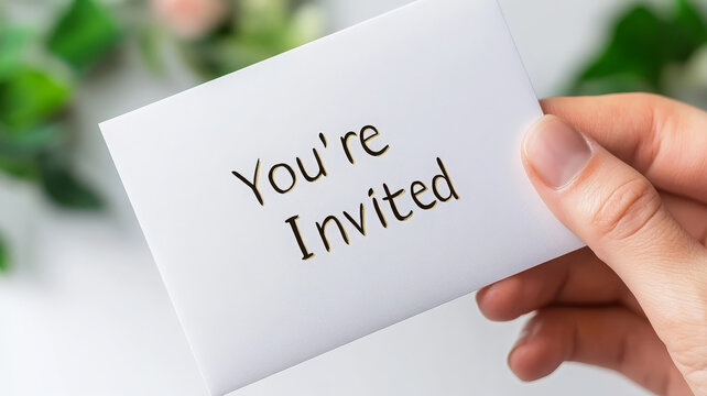 You invited to special event with this elegant invitation card