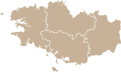 Carte région Bretagne