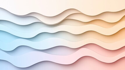 Obraz premium Abstract gradient background with smooth transition between pastel pink and sky blue hues