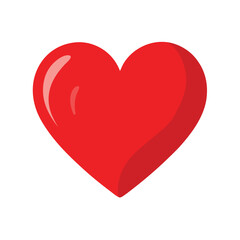 16. Red Watercolor Heart Illustration with Artistic Stroke