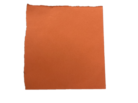 Orange color blank notebook sheet  transparent background