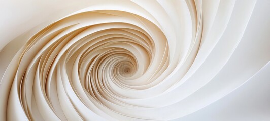 Abstract background backdrop wallpaper for business or webdeign illustration - texture of different overlapping paper layers swirl, bright beige pastel color