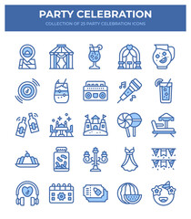 Party Celebration Icons. 25 Essential Icons for Festive Events