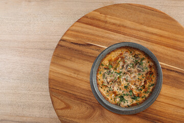 baked mushroom dish