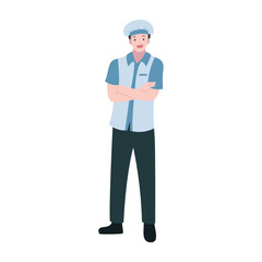 Profession Character chef perfect for infographics and educational materials