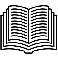 open book vector illustration