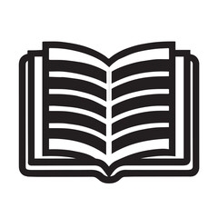 Book icons in thin line style, isolated on white background, vector illustrationn