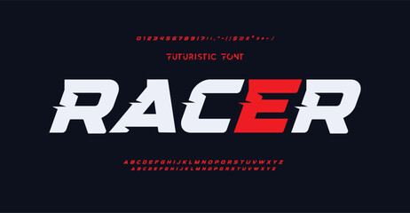 Creative font. Modern abstract digital tech font. Logo creative font, type, technology, movie, digital, music, movie. Fonts and illustration in vector format.