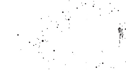 Grainy grunge black halftone vector dots textured pattern on white background. Distressed black grunge texture. 