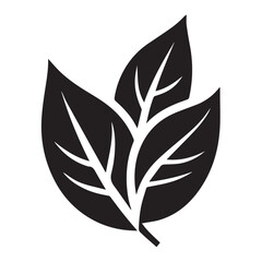 leaves vector icon design on white background. set icon vactor