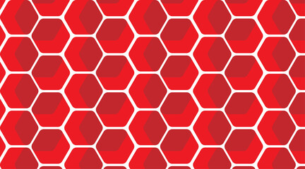 Obraz premium Seamless Red hexagon pattern