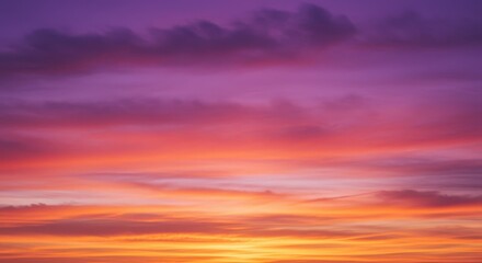 Fototapeta premium Vibrant Sunset Sky Orange, Purple, and Pink Hues