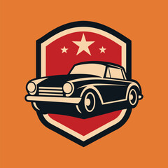 Retro Vintage Classic Car Logo Design
