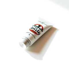 Fototapeta na wymiar Vibrant Retro Tattoo-Style Tube Design Close-Up Product Photography
