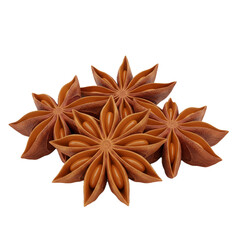 Aromatic star anise spice cluster, detailed culinary image