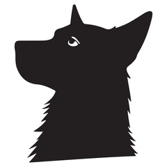  dog silhouette vector design. illustration EPS 10