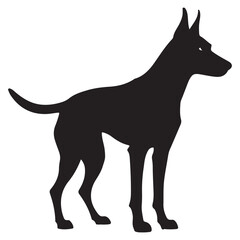  dog silhouette vector design. illustration EPS 10