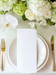 Menu or Program Mockup | 3.75×9”