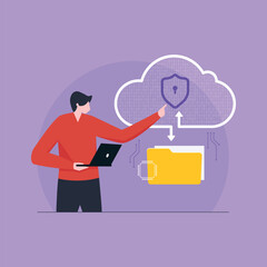 Document management system and cloud security, digital data Cybersecurity and Cloud computing