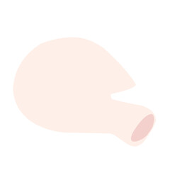 Chicken Meat Flat Illustration 