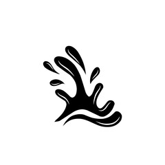 Obraz premium black splash illustration