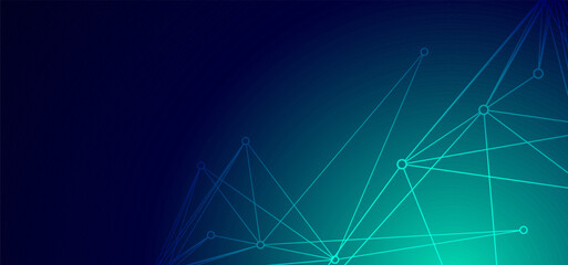 Digital technology banner green blue background concept, cyber technology circuit, abstract tech, innovation future data, internet network, Ai big data, futuristic wifi connection illustration concept