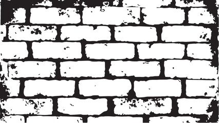 Vector distressed overlay brick wall old texture. Grunge abstract background. Brickwork grunge abstract background design.