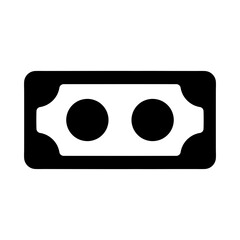 Obraz premium cash icon flat minimalist silhouette 