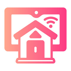 smart home gradient icon