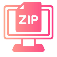 zip gradient icon