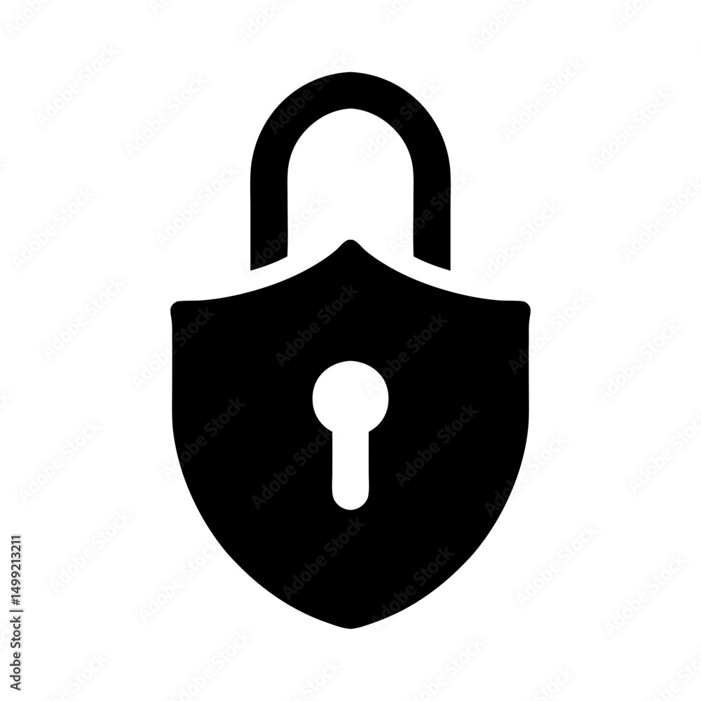 Poster ssl icon ecommerce secure shield lock