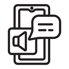 electronic reader line icon