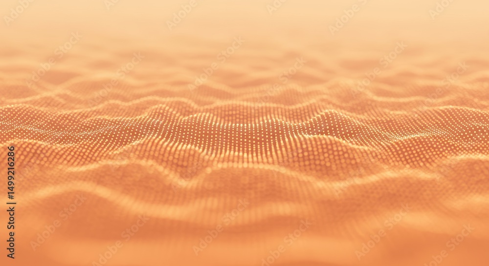 Poster abstract orange wave pattern background digital art texture