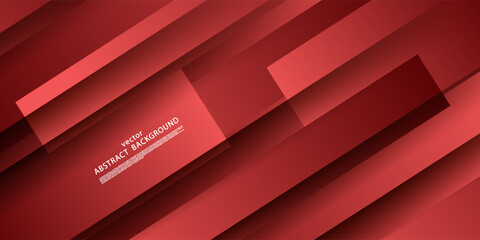 Bright paper cut abstract background with soft gradient red checkered pattern combination in the background. Vector Eps10
