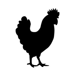 Chicken Silhouette Illustration