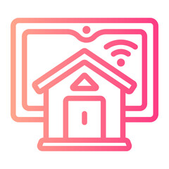 smart home gradient icon