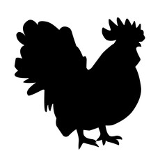 Chicken Silhouette Illustration