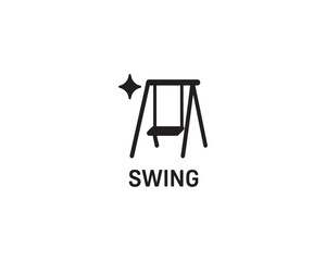 Swing icon vector design illustration