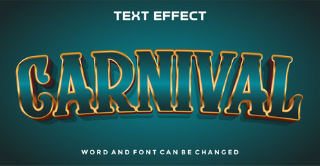 Carnival editable text effect © Sunardi_studio